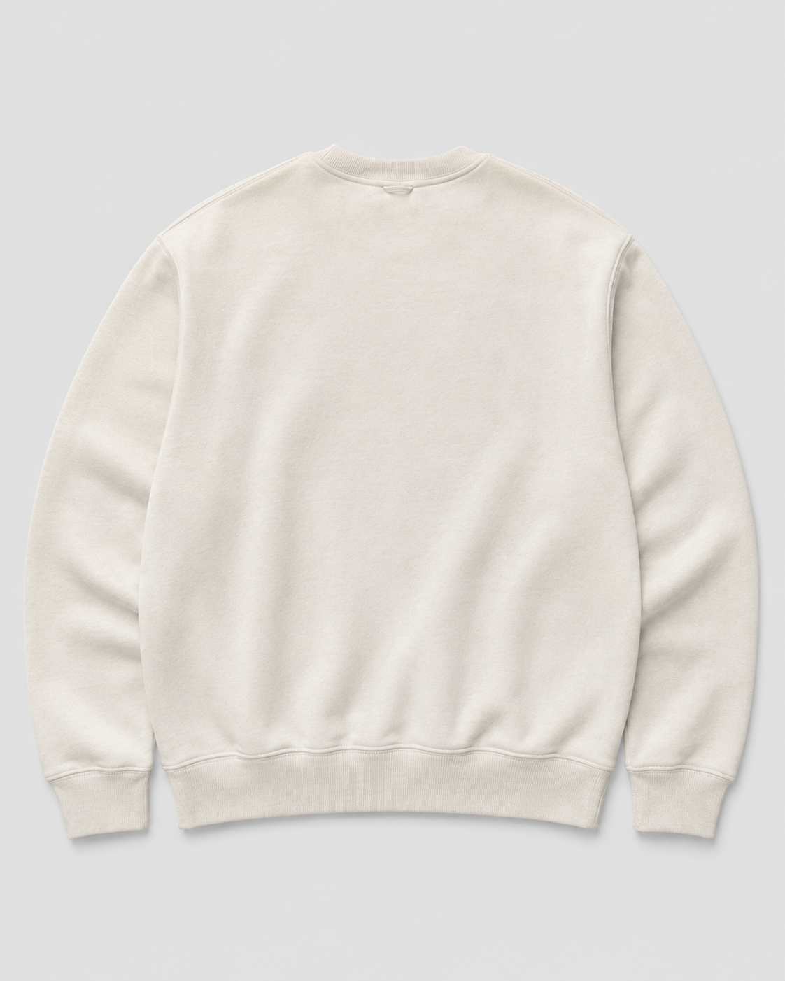 Textured Leather Appliqué Crewneck Production Sample