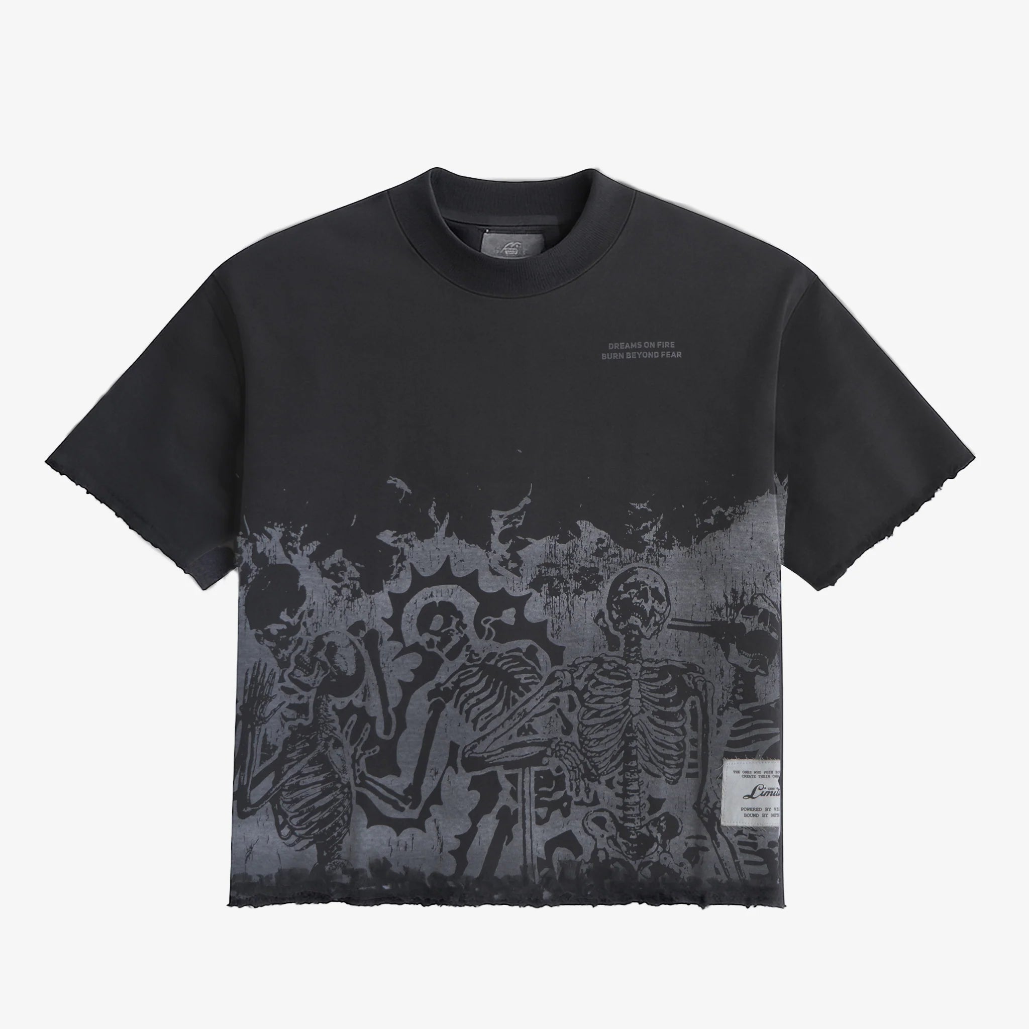Heavyweight Raw-Hem Boxy T-Shirt Production Sample