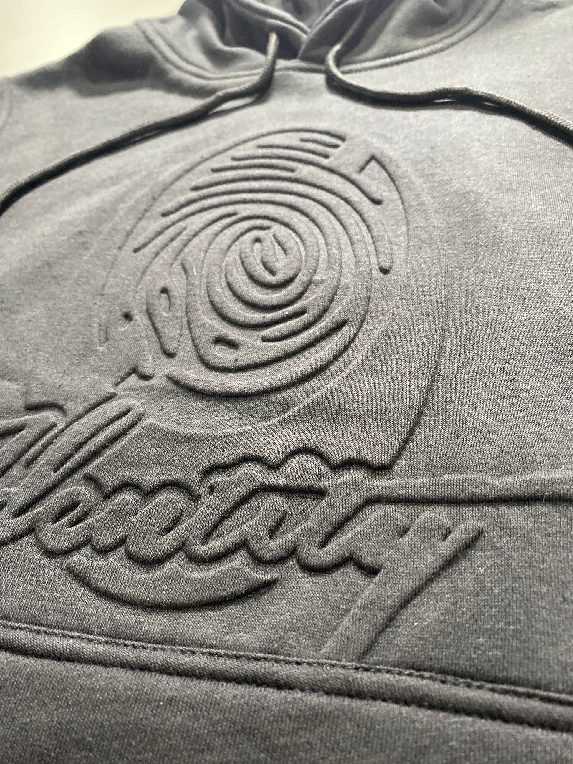 Embossing logos on apparel clothing 