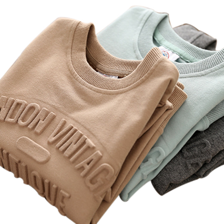 Embossed sweaters hoodies and crew necks