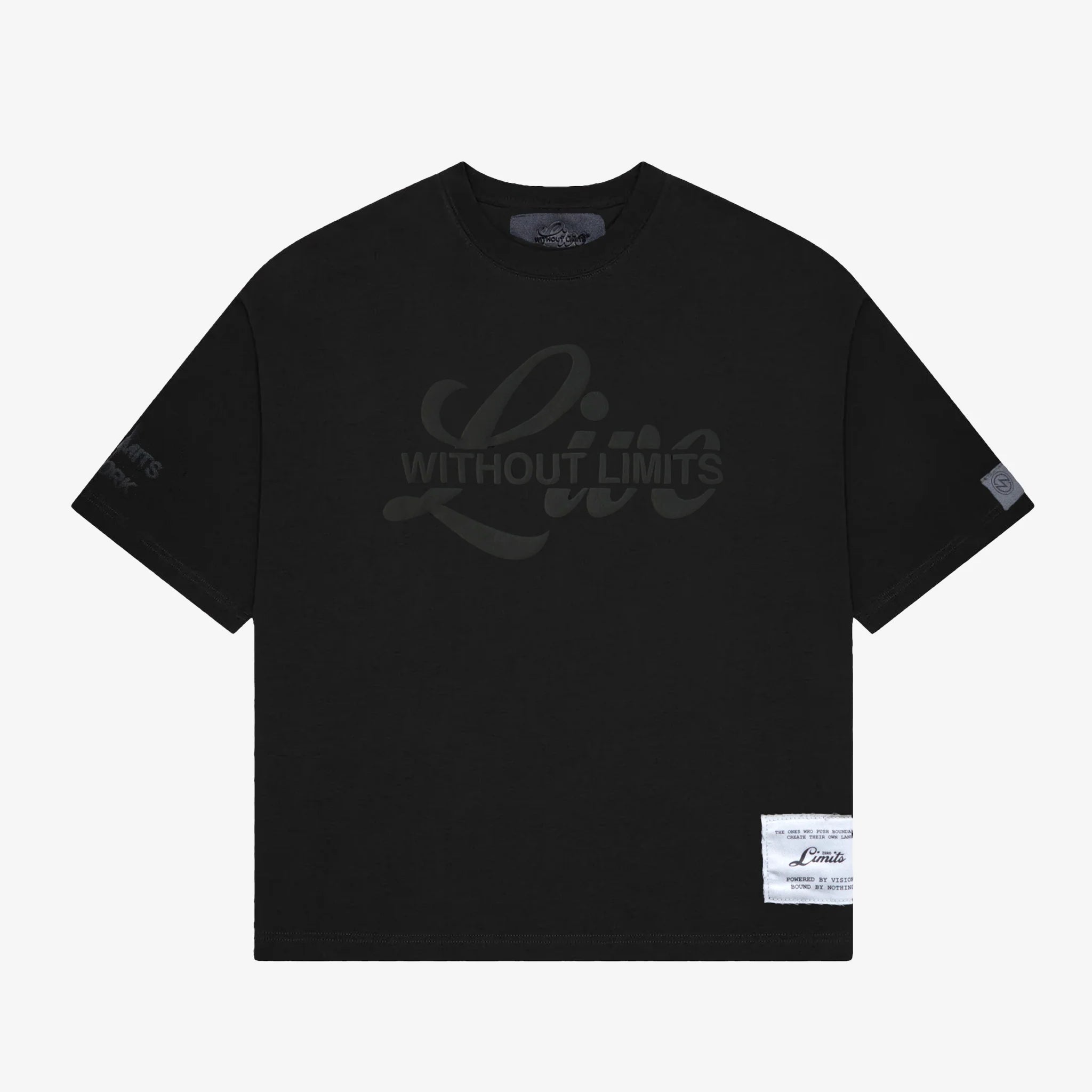 Premium Pre-made Classic Heavy weight Boxy Puff Print Tee Sample